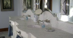 Carrara Marble Double Vanity