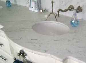 Carrara Contoured Vanity