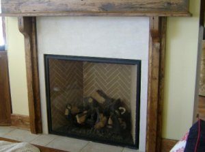 Crema Marfil Fireplace Surround